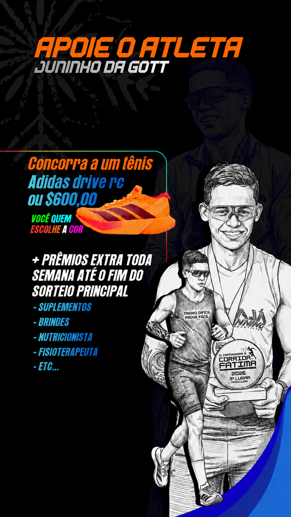 2º EDIÇÃO ADIDAS DRIVE RC OU R$ 600,00