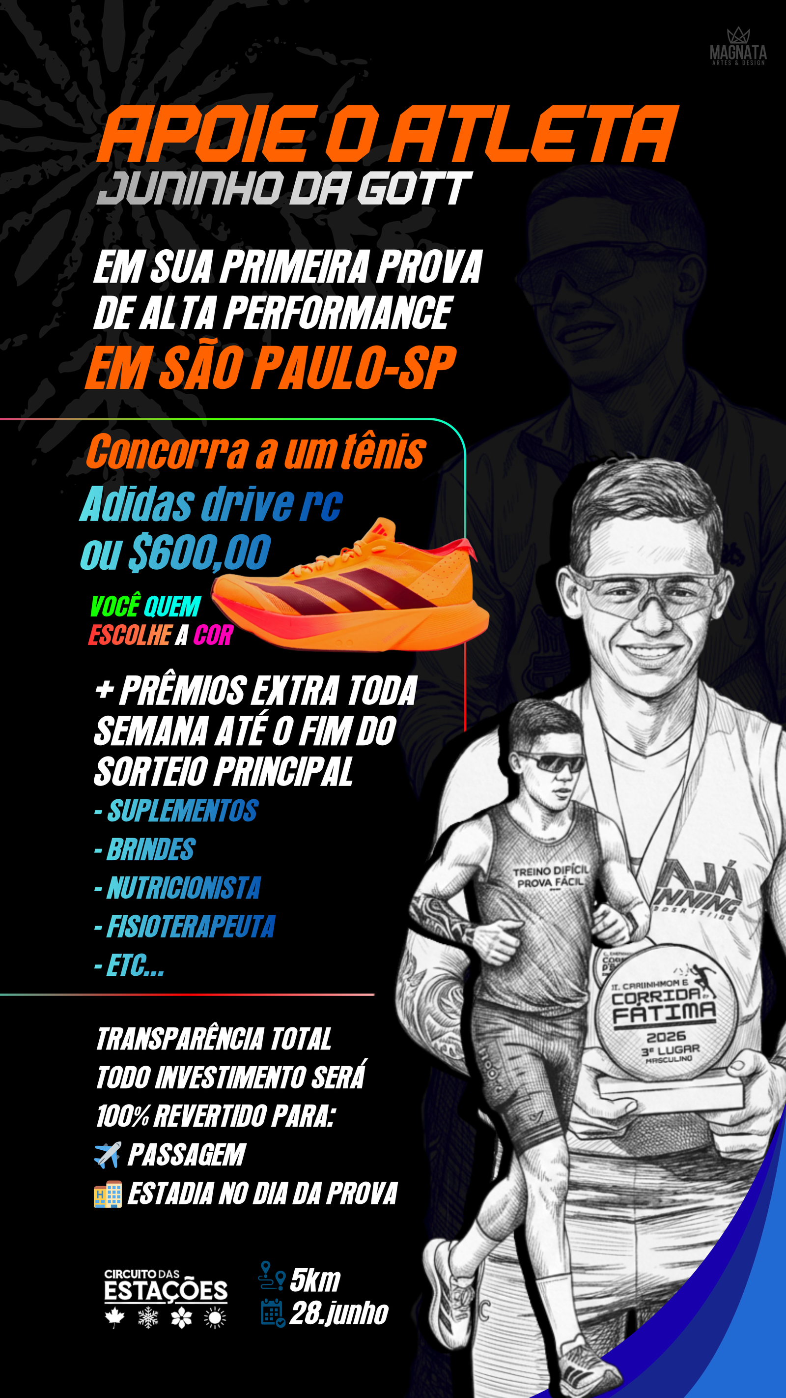 2º EDIÇÃO ADIDAS DRIVE RC OU R$ 600,00