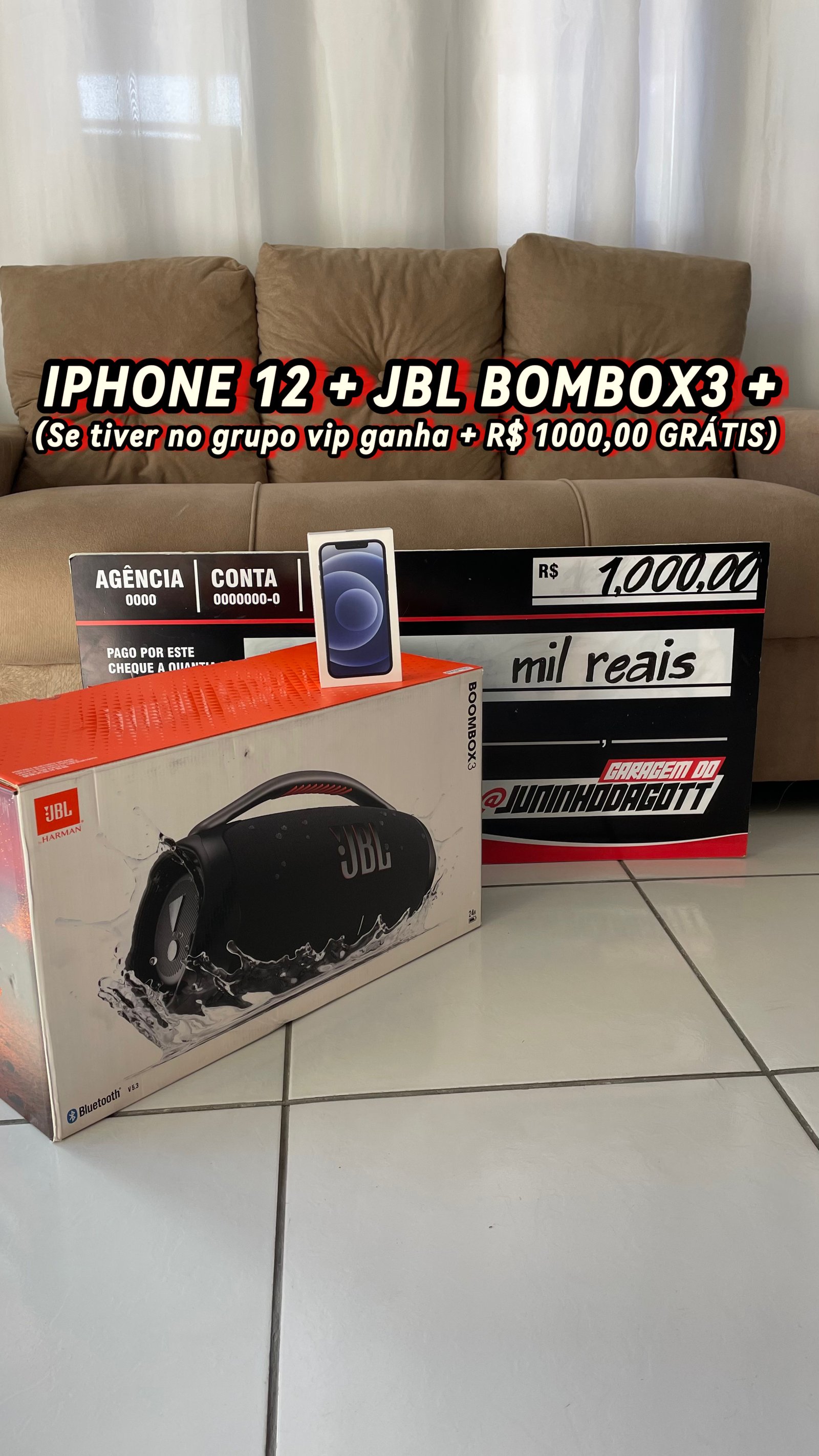 KIT FDS IPHONE + JBL BOMBOX 3