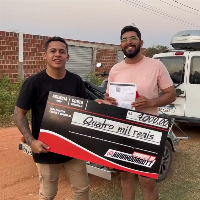 BROS 160 DOS SONHOS  ganhador do prêmio BROS 160 DOS SONHOS 